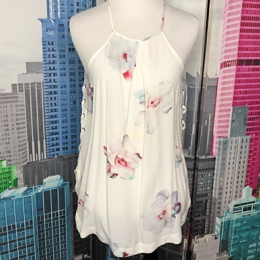 Willow & Clay botanical flower tank NWT
